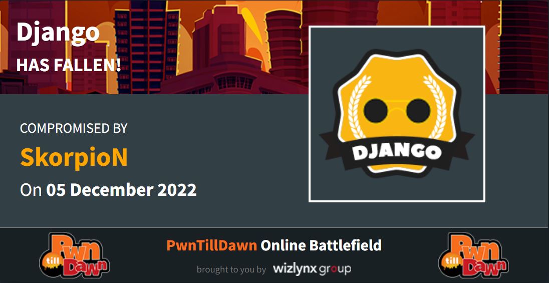 Featured image of post Django PwnTillDawn Writeup